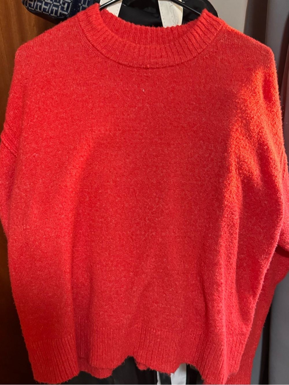 American Eagle Outfitters Red Crewneck Sweater
